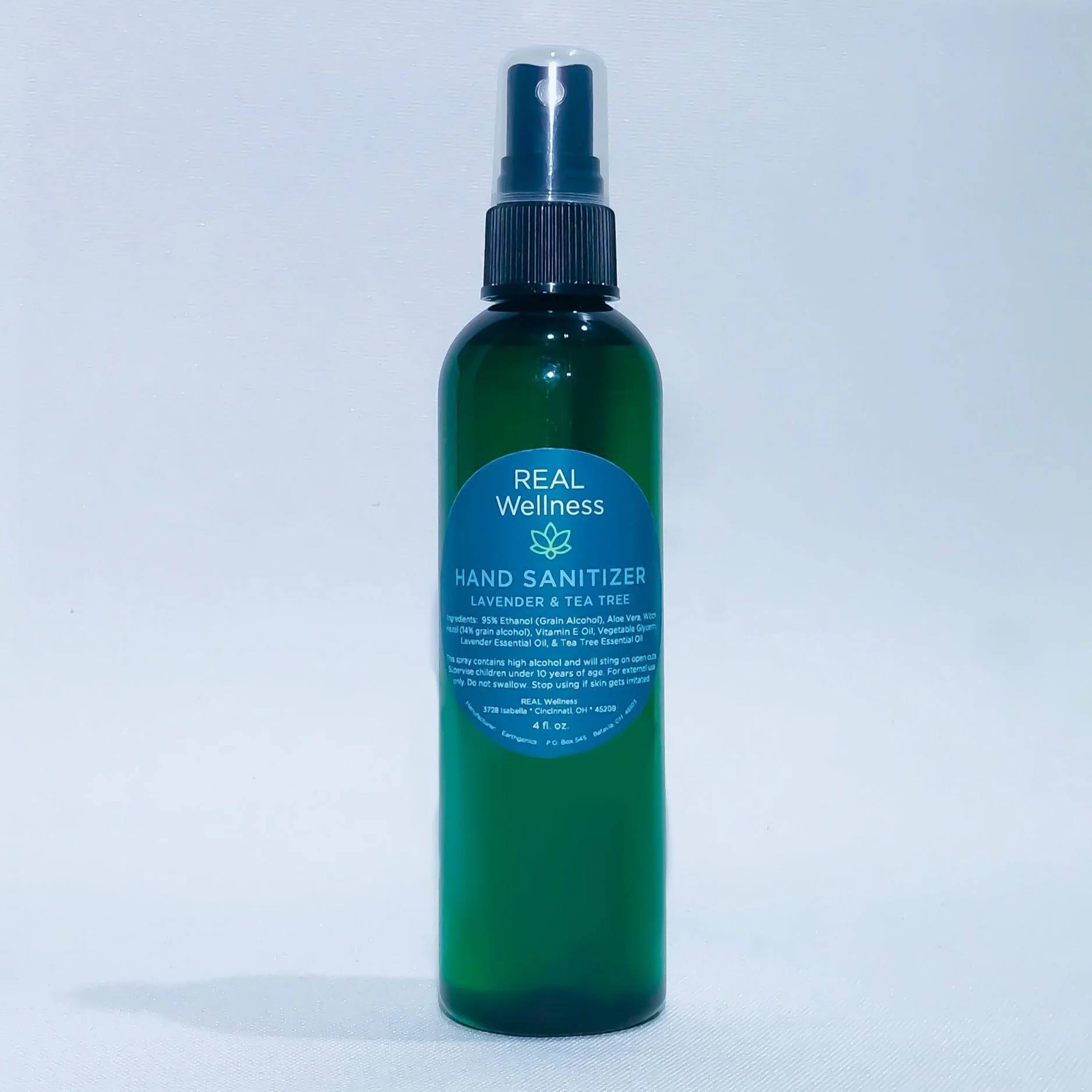 Organic Lavender and Tea Tree Hand Sanitizer 4 oz.