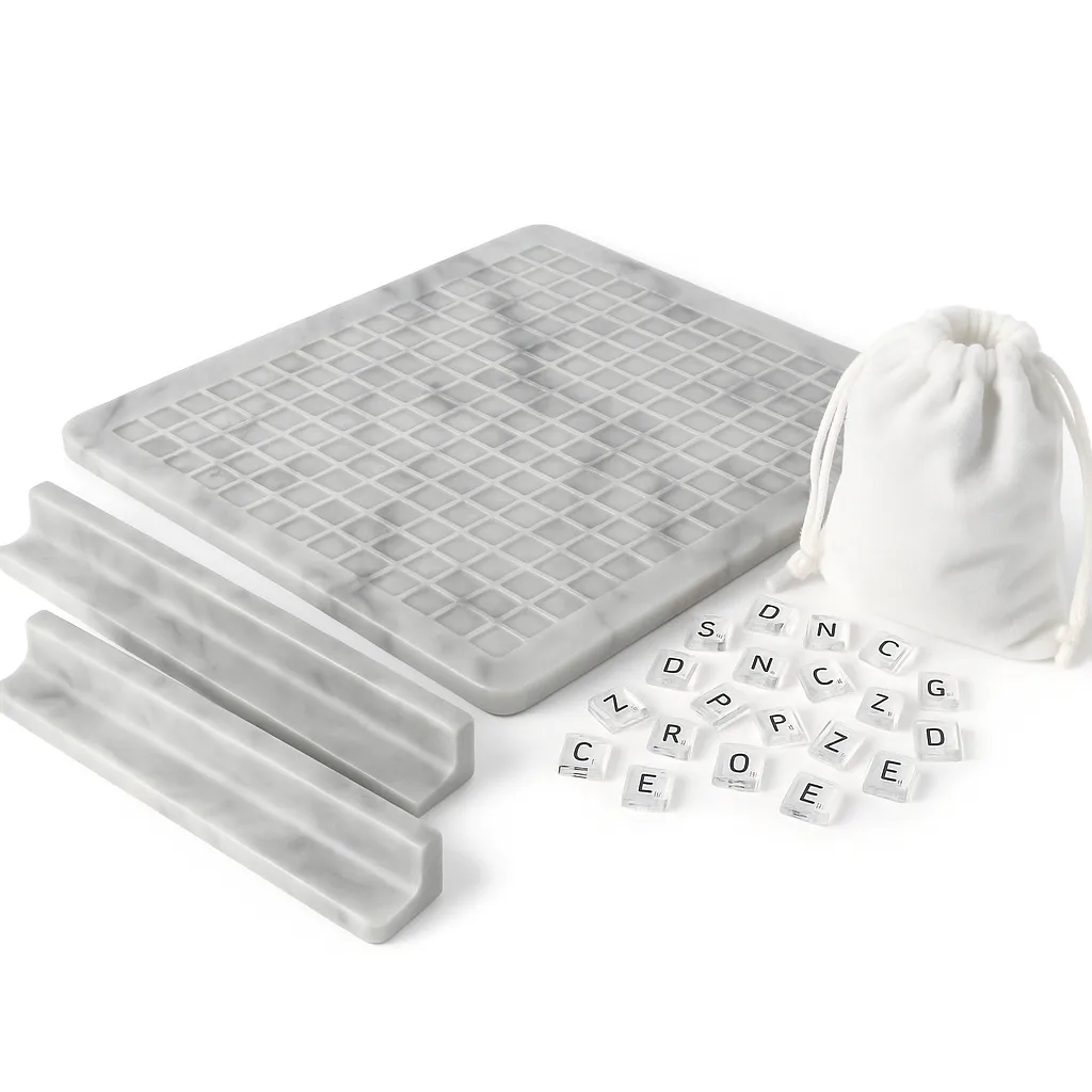 The Patricia - Luxury Marble Scrabble Board Set